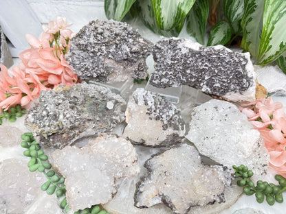 Moroccan Quartz Calcite Clusters