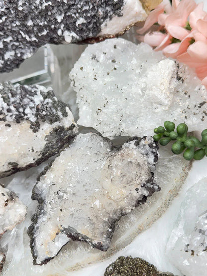 Moroccan Quartz Calcite Clusters