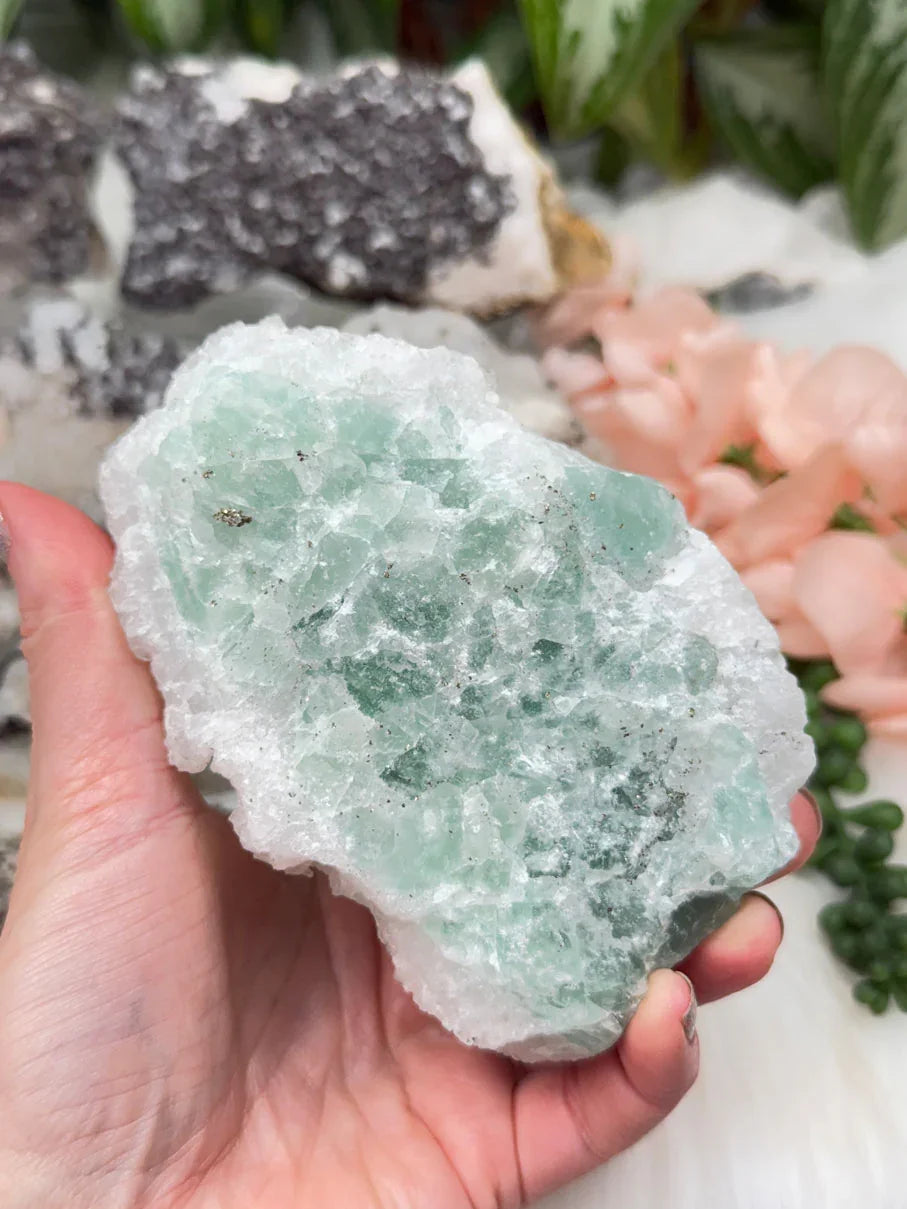 Moroccan Quartz Calcite Clusters