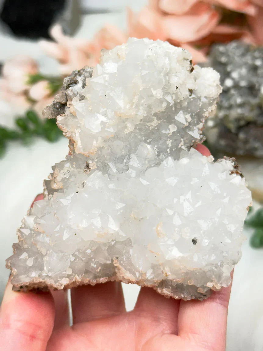 Moroccan Quartz Calcite Clusters