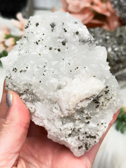 Moroccan Quartz Calcite Clusters