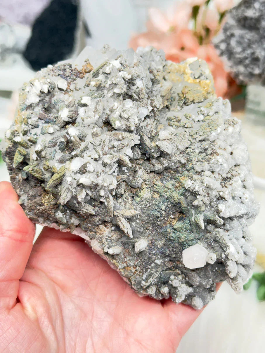 Moroccan Quartz Calcite Clusters