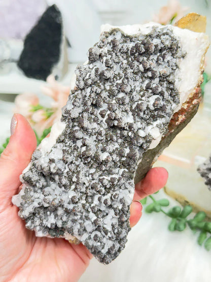 Moroccan Quartz Calcite Clusters