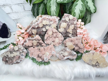 Old Stock Twin Pink Calcite