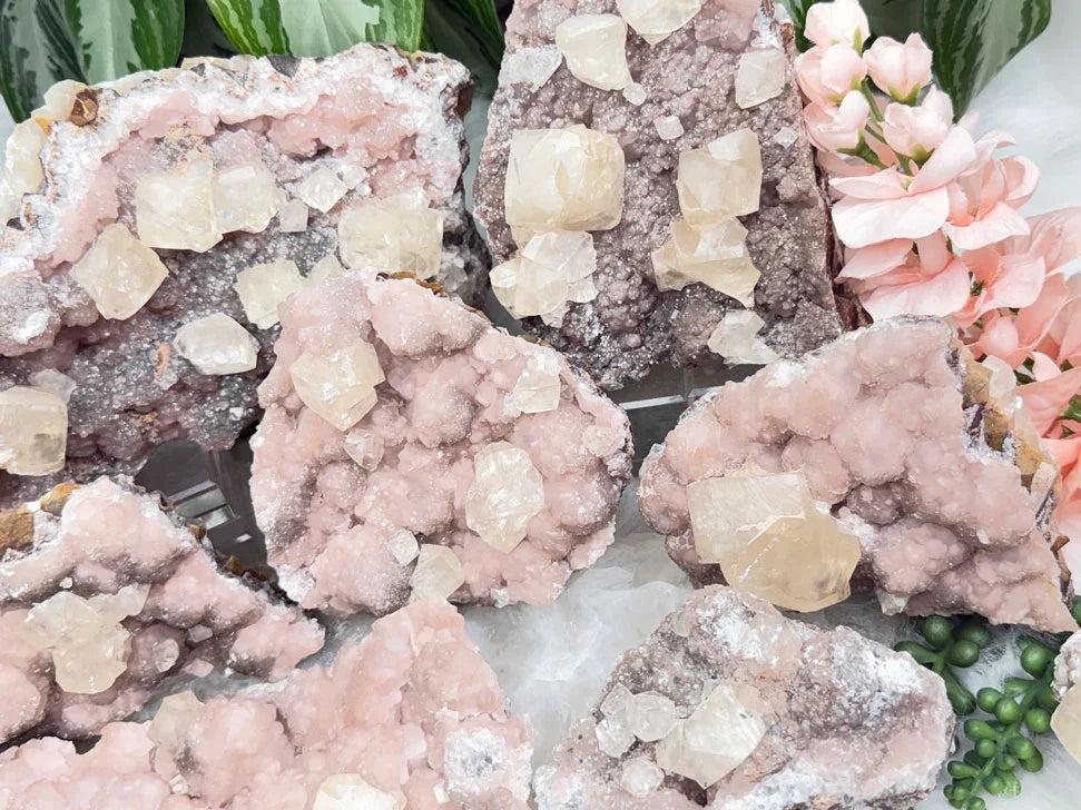 Old Stock Twin Pink Calcite