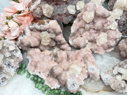 Old Stock Twin Pink Calcite