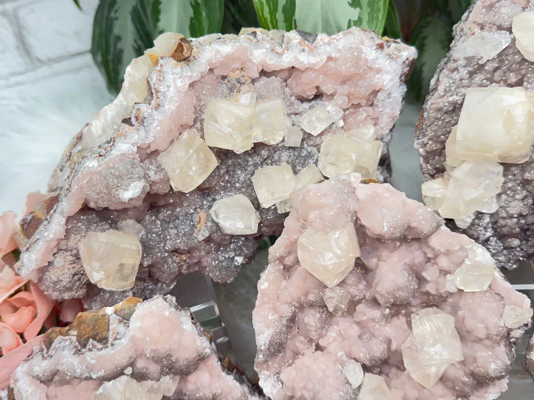 Old Stock Twin Pink Calcite