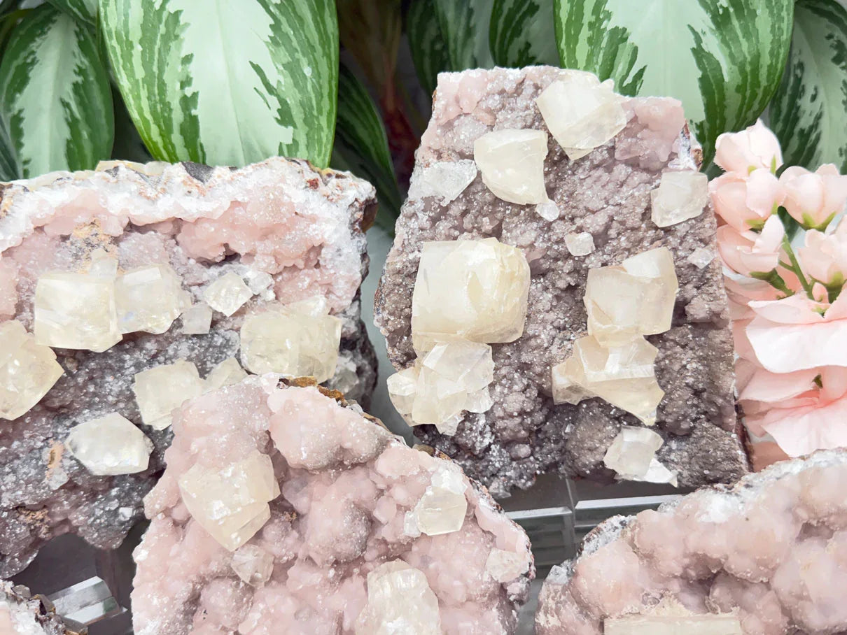 Old Stock Twin Pink Calcite