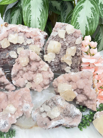 Old Stock Twin Pink Calcite