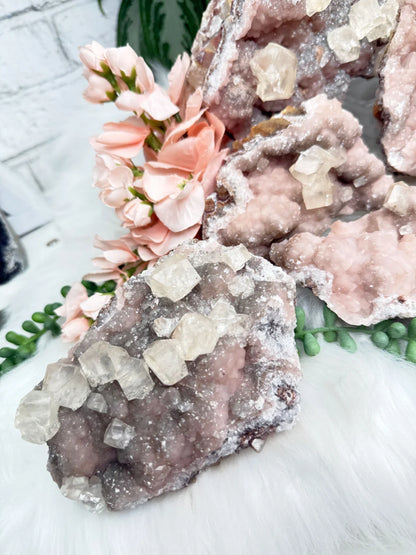 Old Stock Twin Pink Calcite