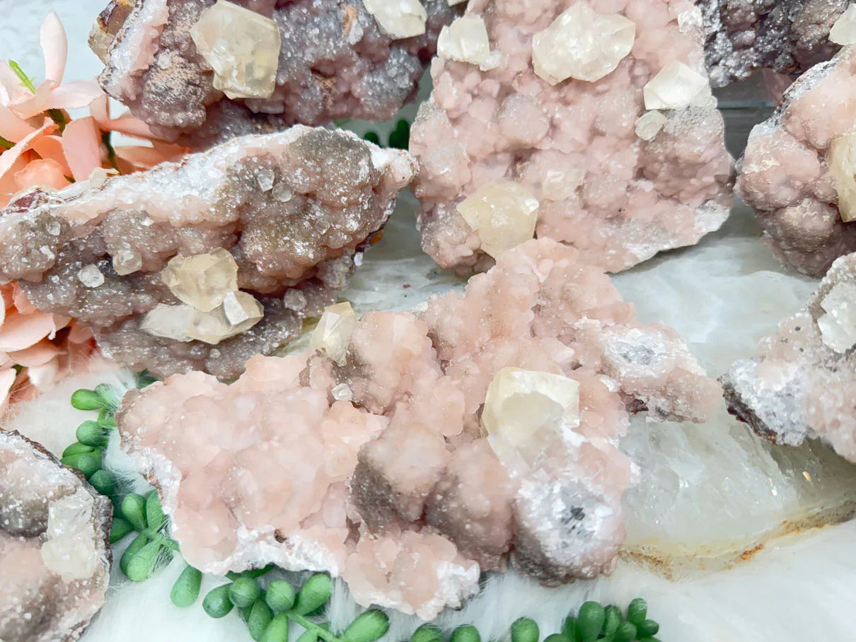 Old Stock Twin Pink Calcite