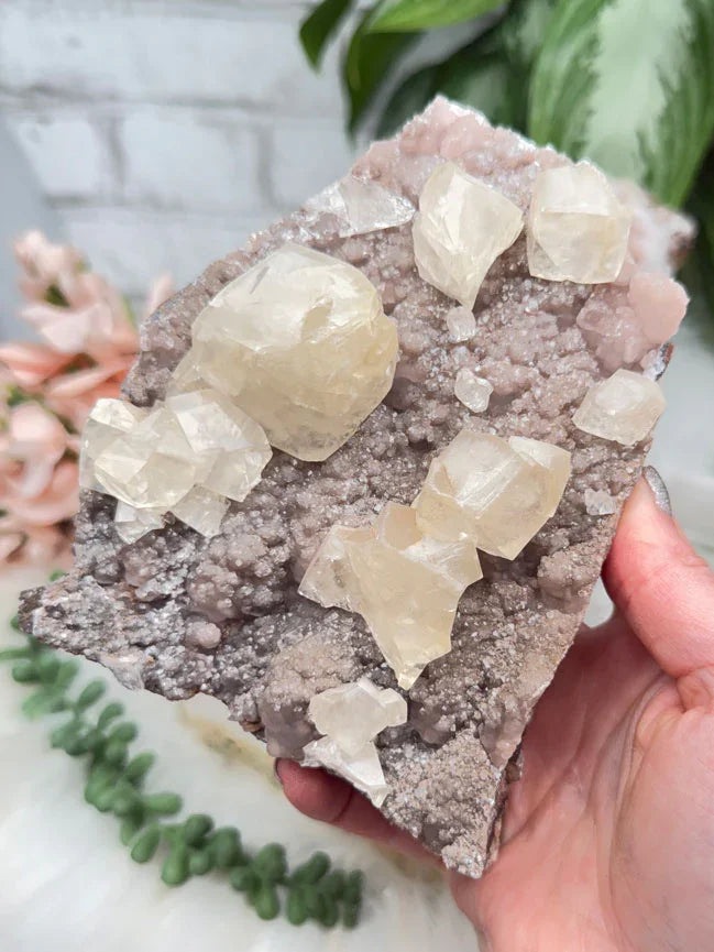 Old Stock Twin Pink Calcite