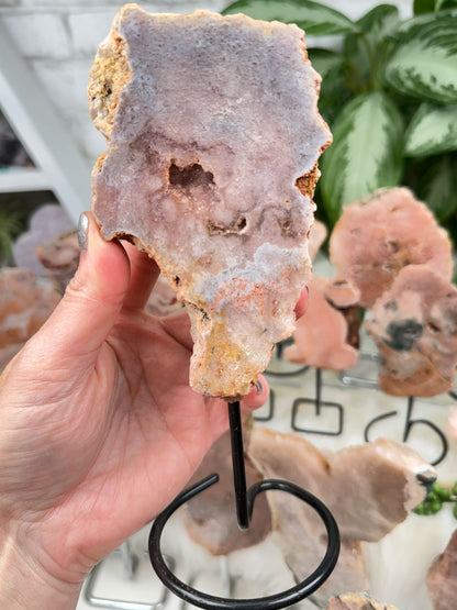 Brazil Pink Amethyst on Stands