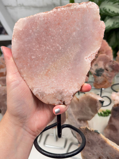 Brazil Pink Amethyst on Stands