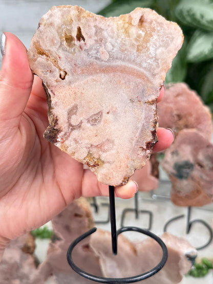 Brazil Pink Amethyst on Stands