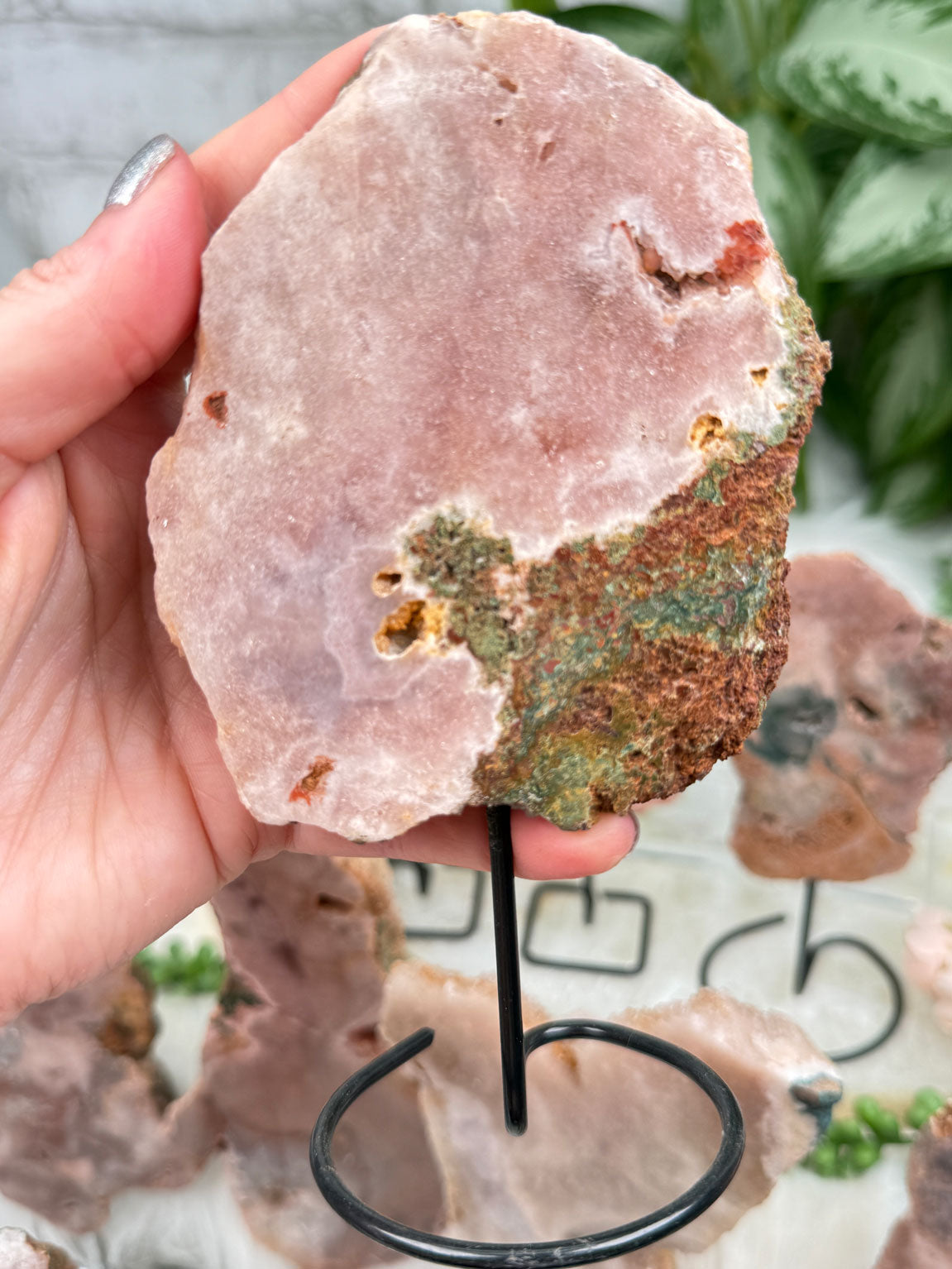 Brazil Pink Amethyst on Stands