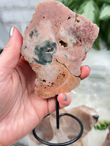 Brazil Pink Amethyst on Stands