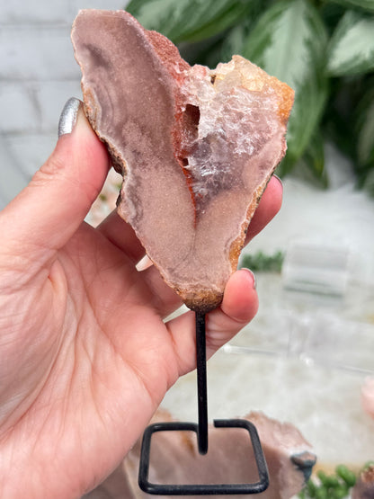 Brazil Pink Amethyst on Stands