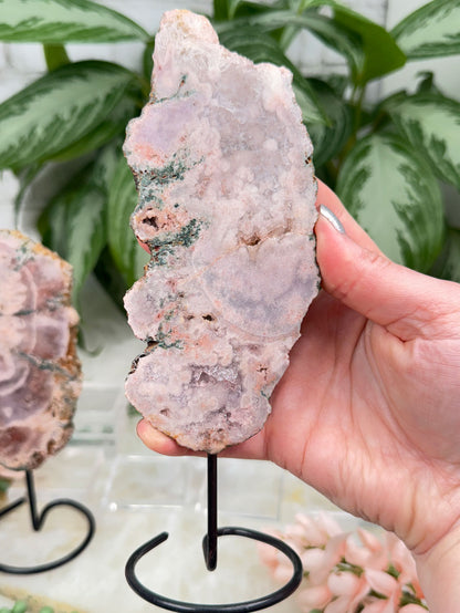 Brazil Pink Amethyst on Stands