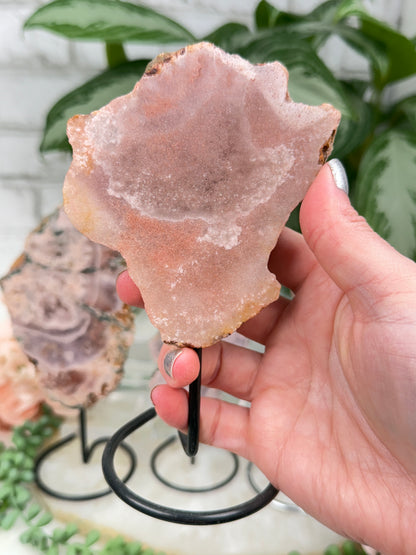 Brazil Pink Amethyst on Stands