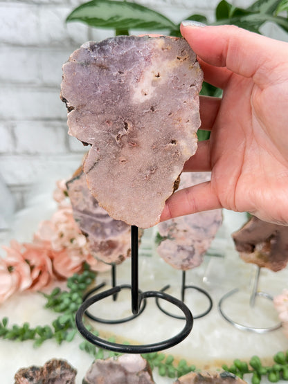 Brazil Pink Amethyst on Stands