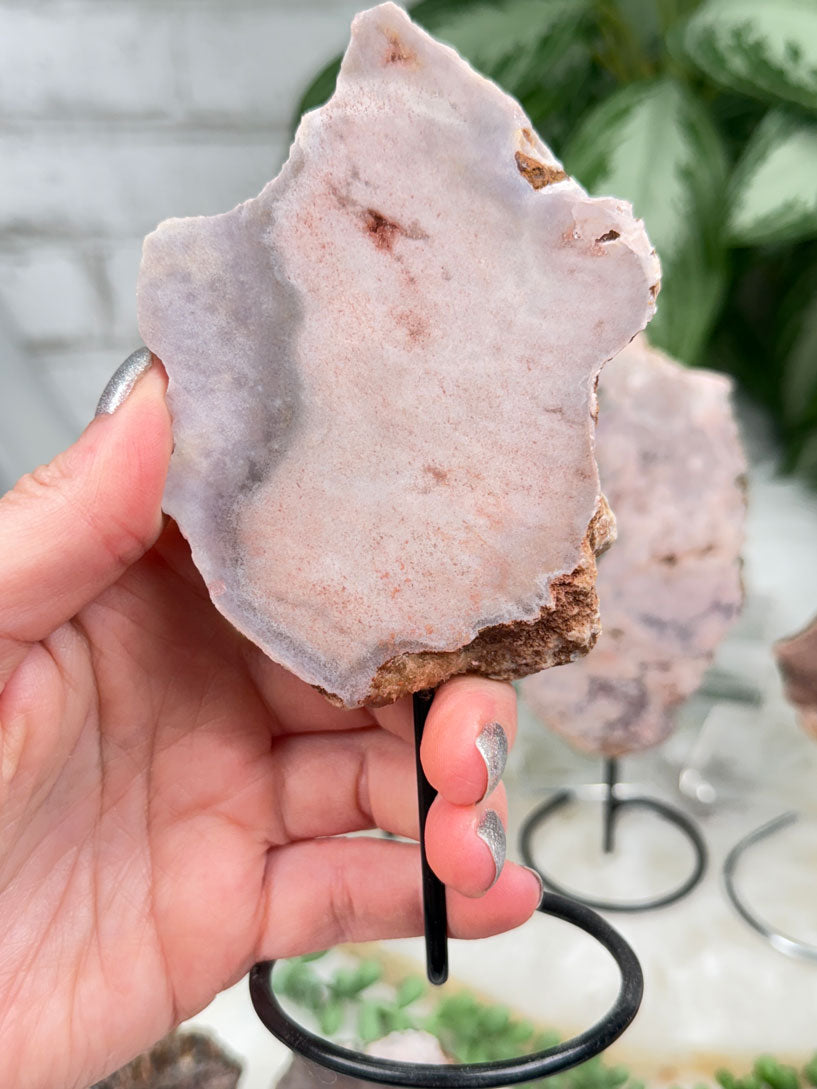 Brazil Pink Amethyst on Stands