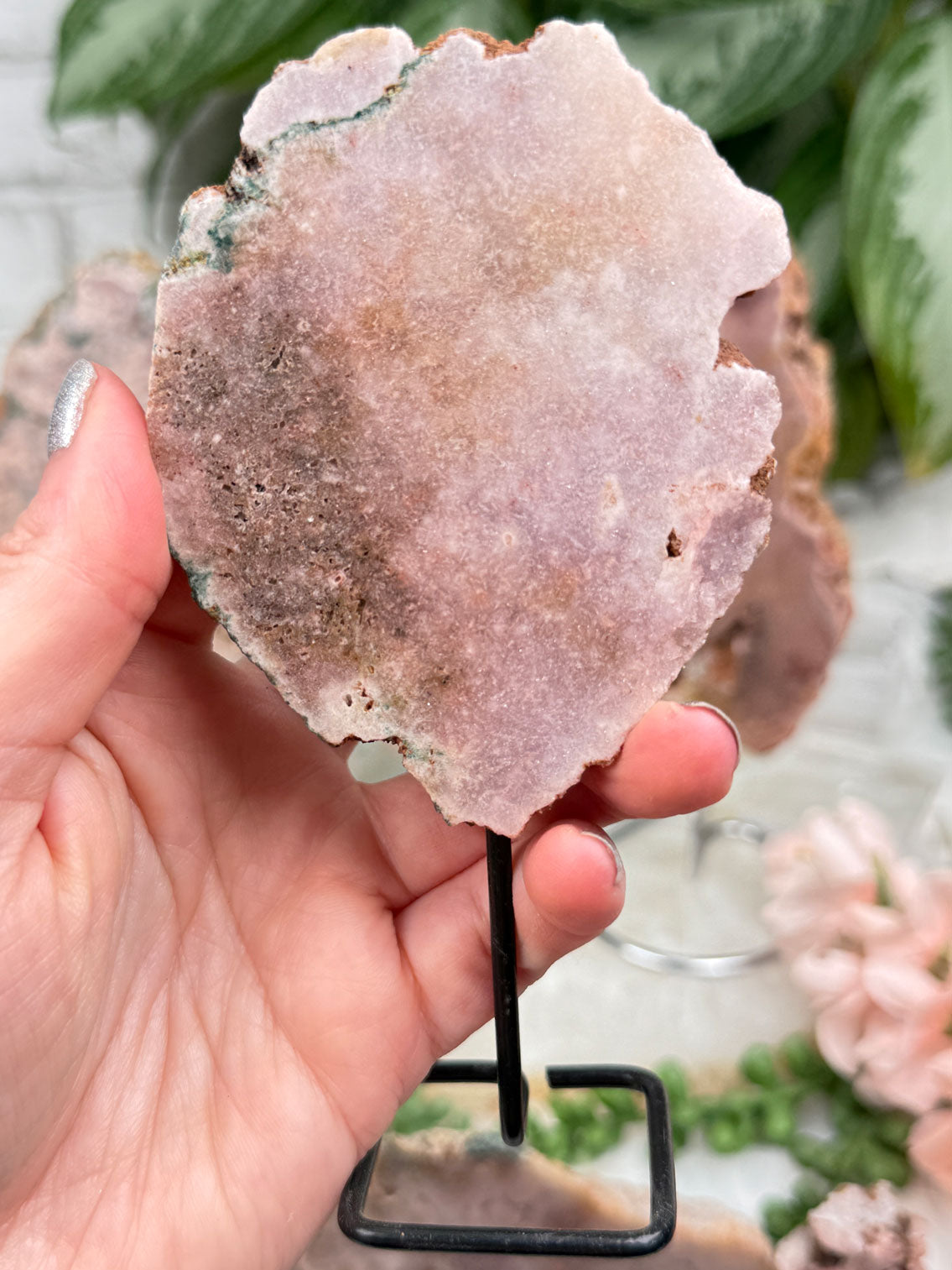 Brazil Pink Amethyst on Stands