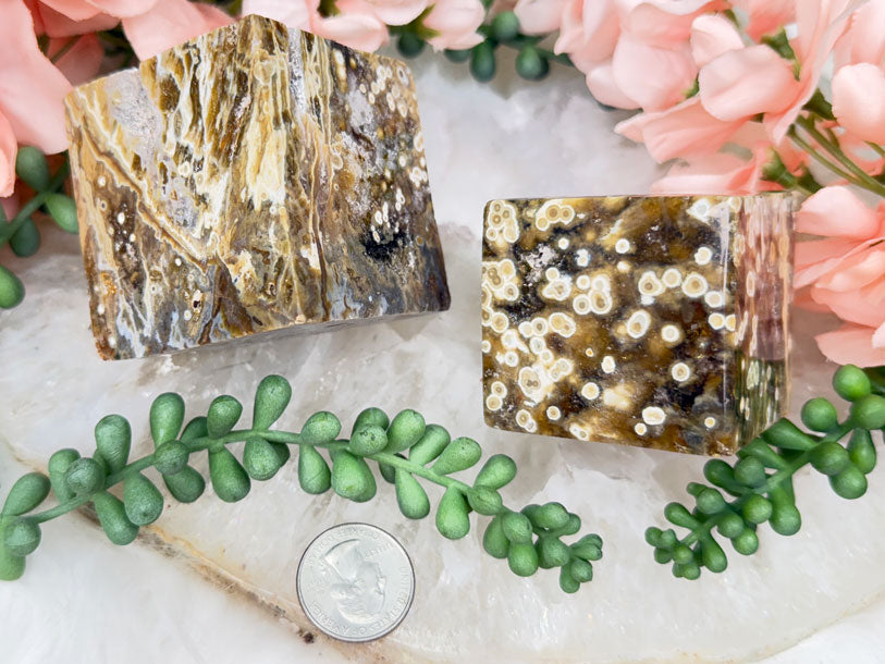 Ocean Jasper Angle Cubes