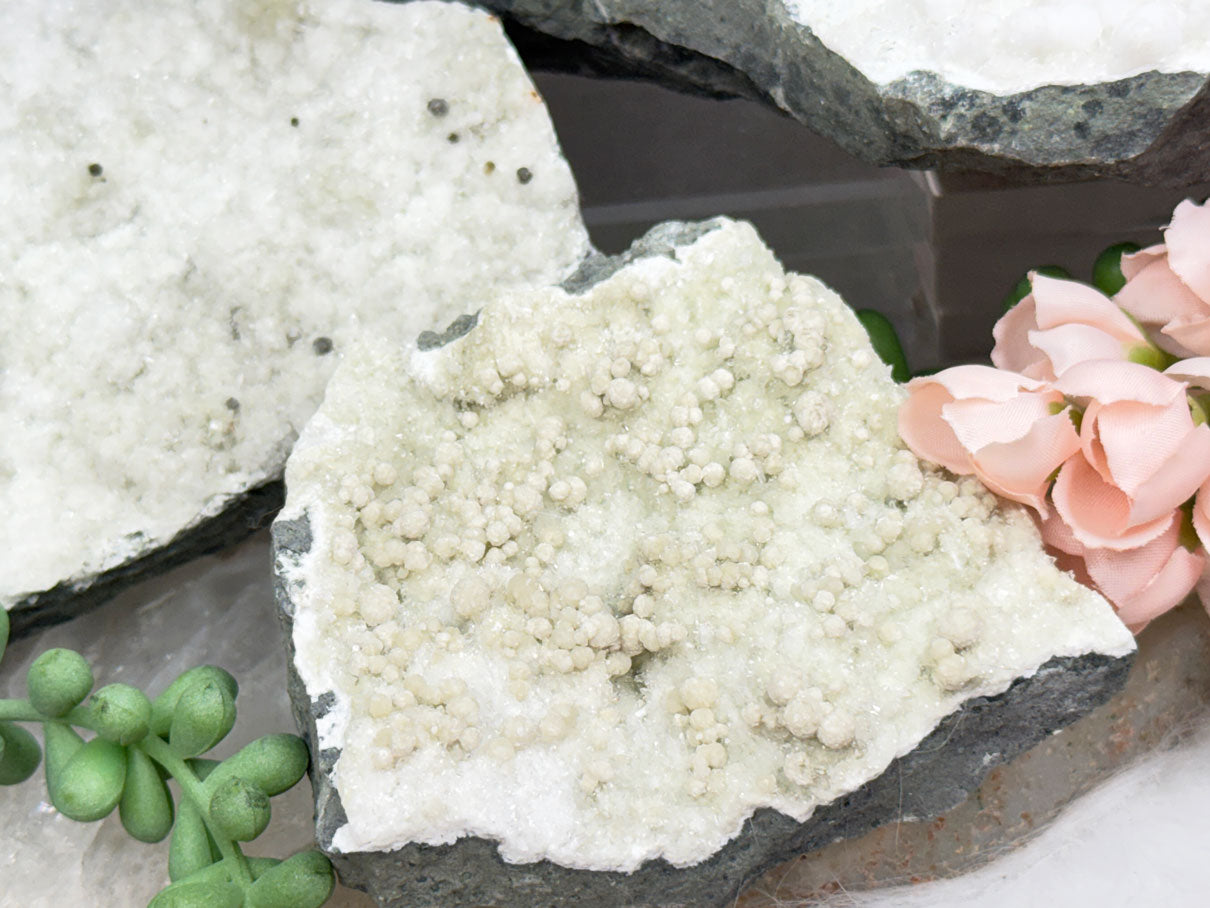 Okenite, Gyrolite & Chalcedony