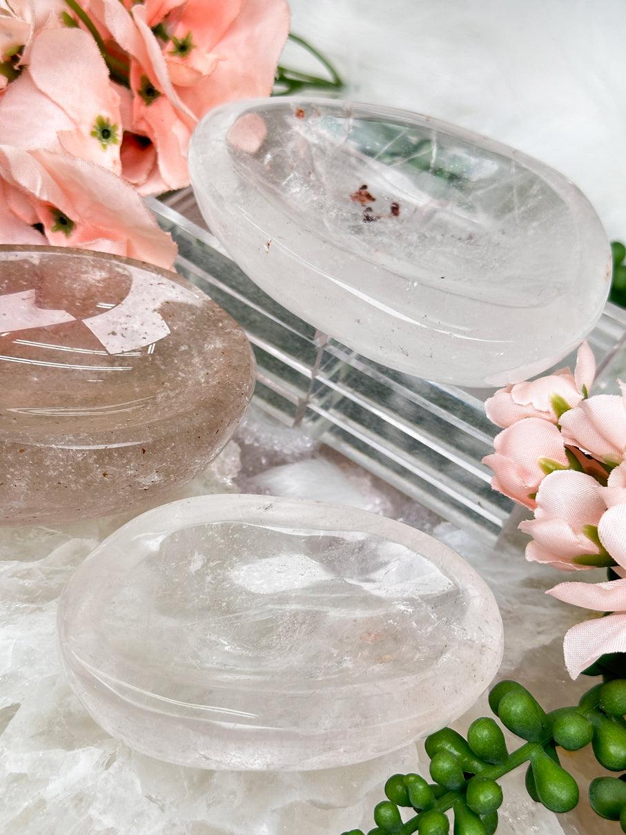 Quartz & Smoky Quartz Ring Dishes