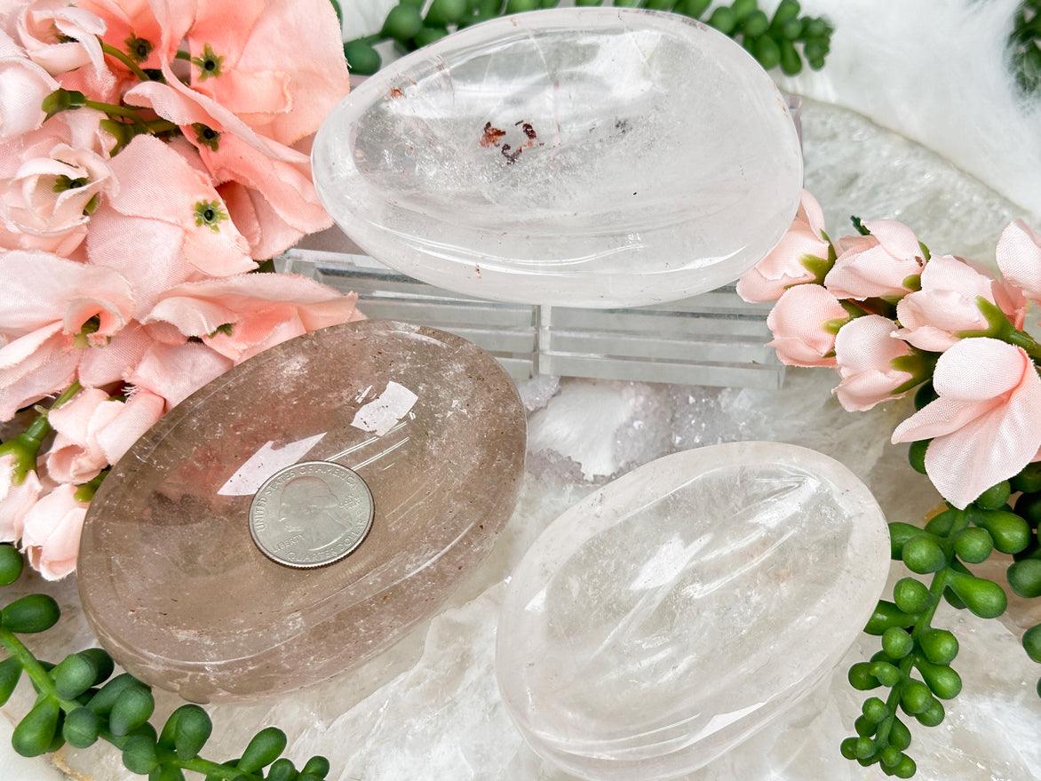 Quartz & Smoky Quartz Ring Dishes