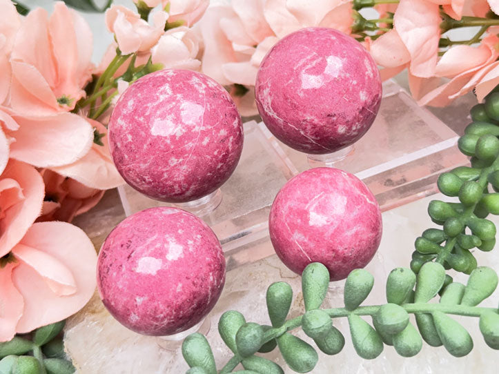 Pink Thulite Spheres
