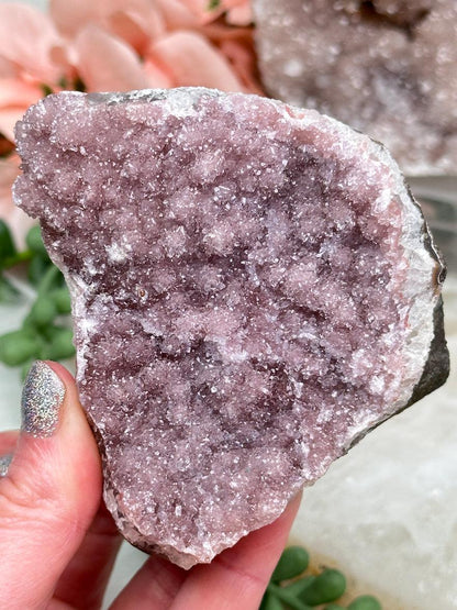 Pink Hue Amethyst Clusters