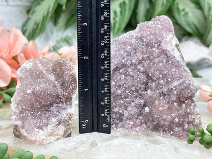 Pink Hue Amethyst Clusters