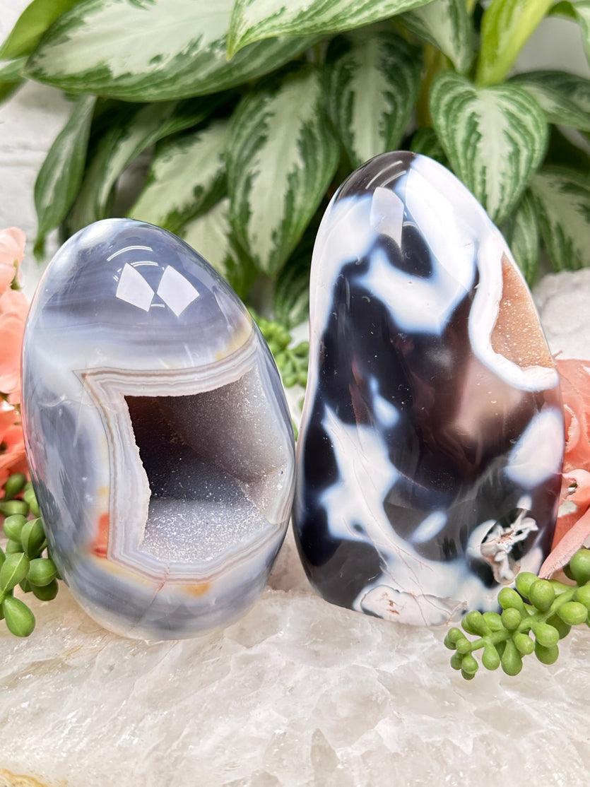 76 mm Orca Agate hotsell Sphere on Cute Stand