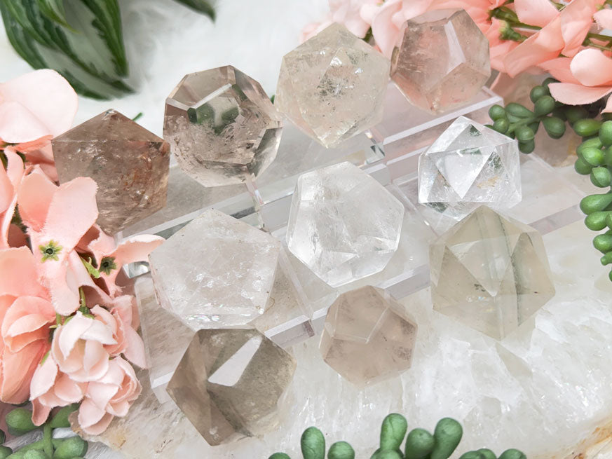 Quartz Icosahedrons & Dodecahedrons