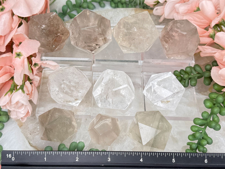 Quartz Icosahedrons & Dodecahedrons