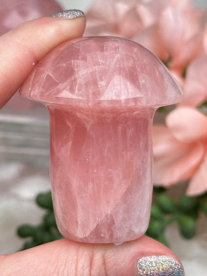 Rose Quartz Mushrooms