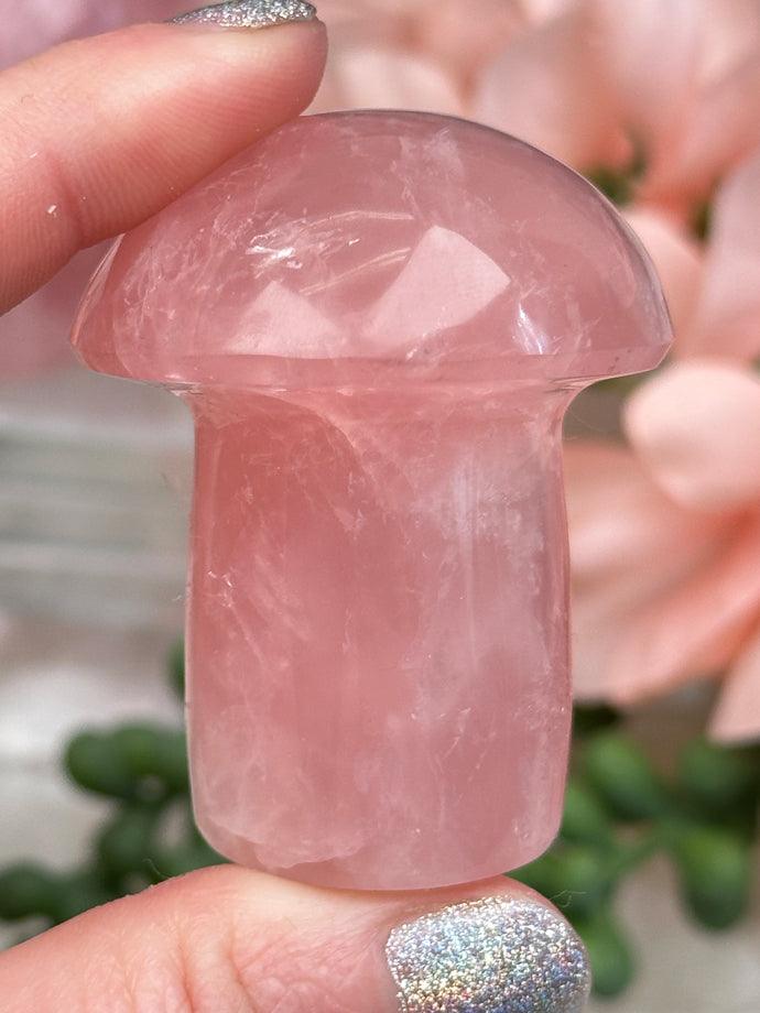 Rose Quartz Mushrooms