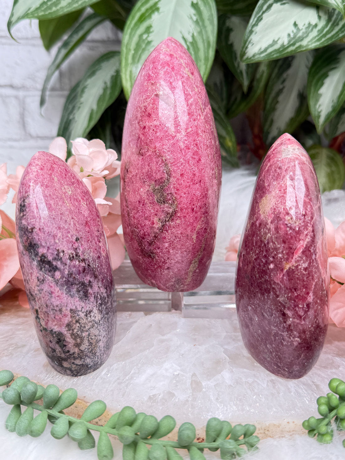 Rhodonite Freeforms (A Grade)