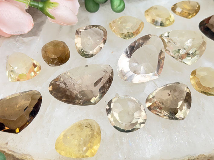 Citrine Faceted Gems