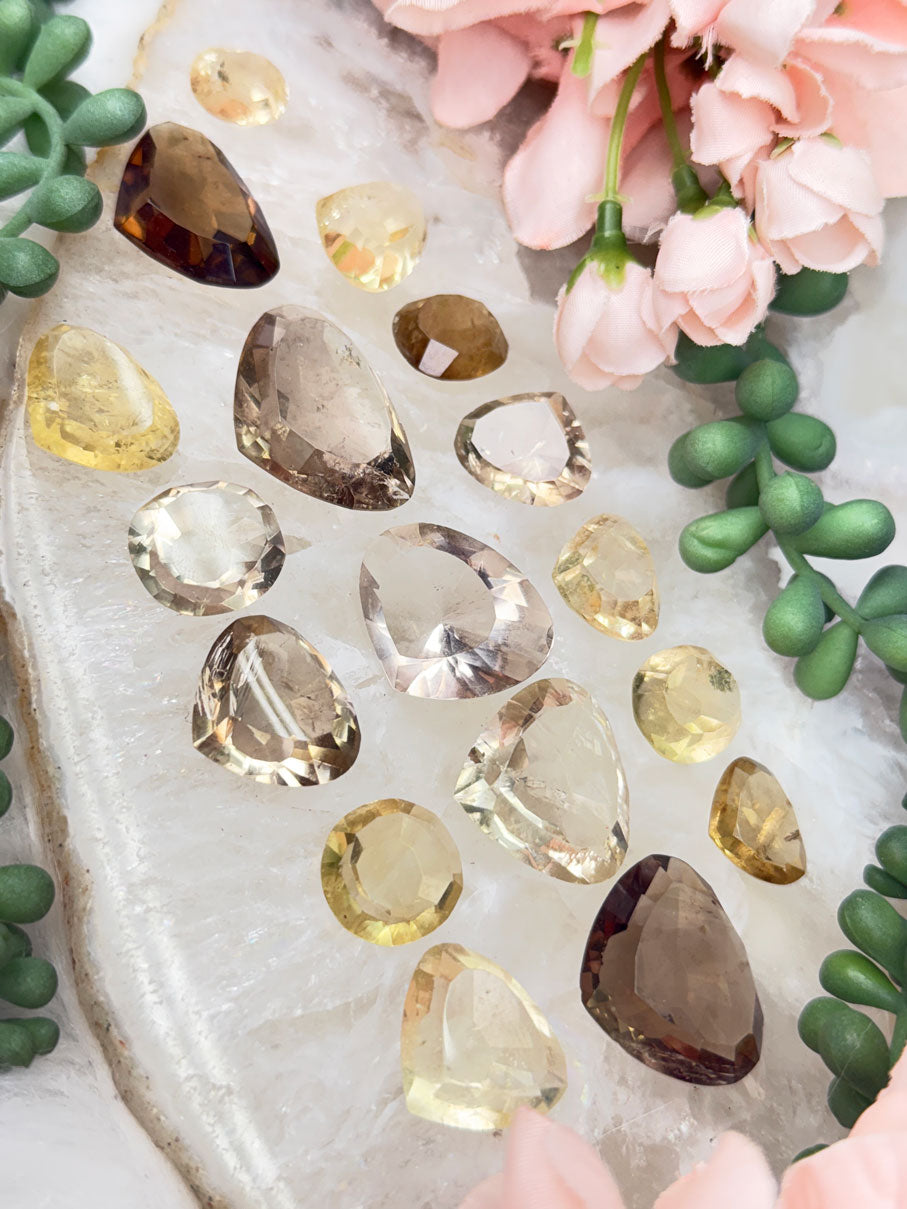 Citrine Faceted Gems