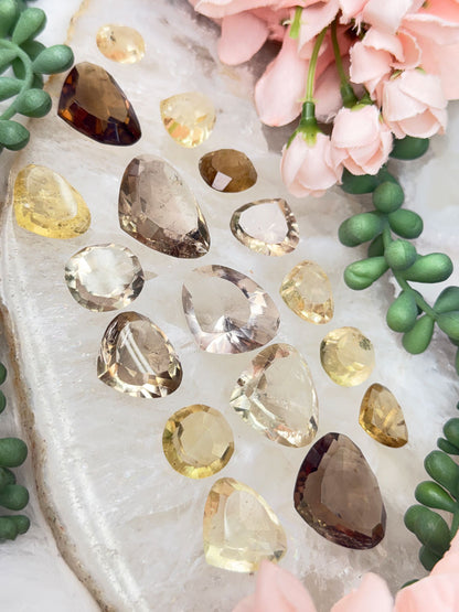 Citrine Faceted Gems