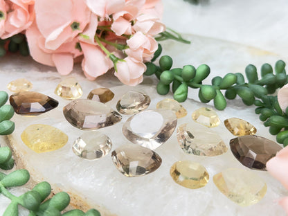 Citrine Faceted Gems