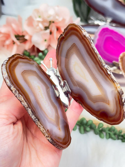 Metal Agate Butterflies