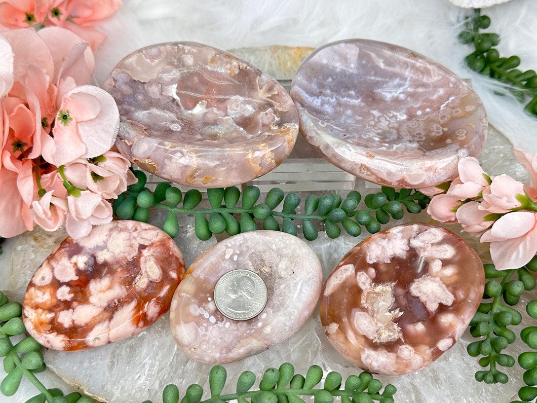 Small Flower Agate Bowls