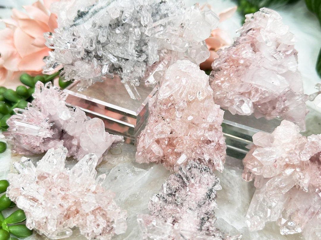 Contempo Crystals - Pink Colombian Quartz Clusters - Image 1