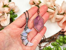 Load image into Gallery: Contempo Crystals - opalite-moon-necklace - Image 1
