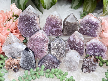 Amethyst & Agate Cluster Points