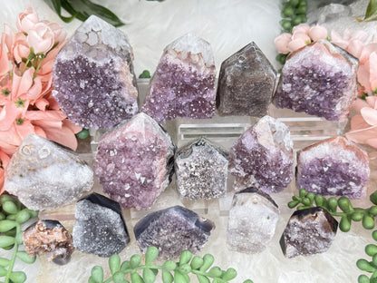 Amethyst & Agate Cluster Points